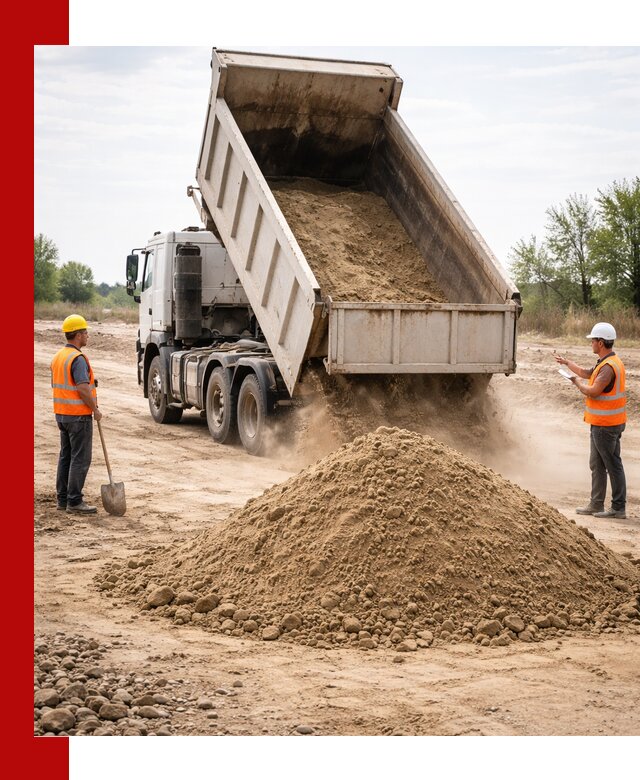 Доставка самосвалом 15 кубов в Дзержинском за город и по городу