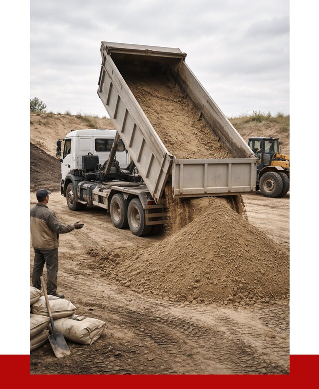 Доставка самосвалом 20 кубов в Дзержинском от 7676 р. | ПРОНЕРУДДзж