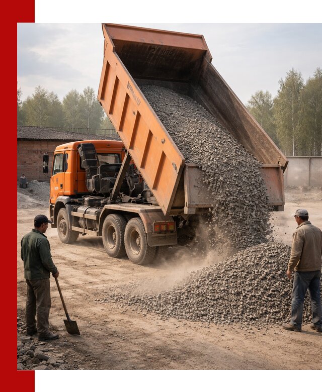 Доставка самосвалом 20 м3 в Дзержинском быстро и надежно