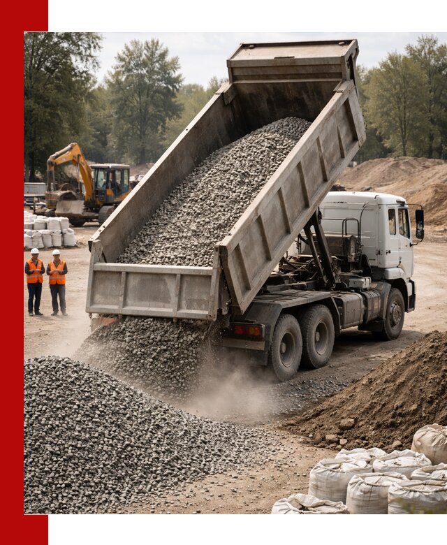 Аренда самосвала в Дзержинском для доставки сыпучих и нерудных материалов