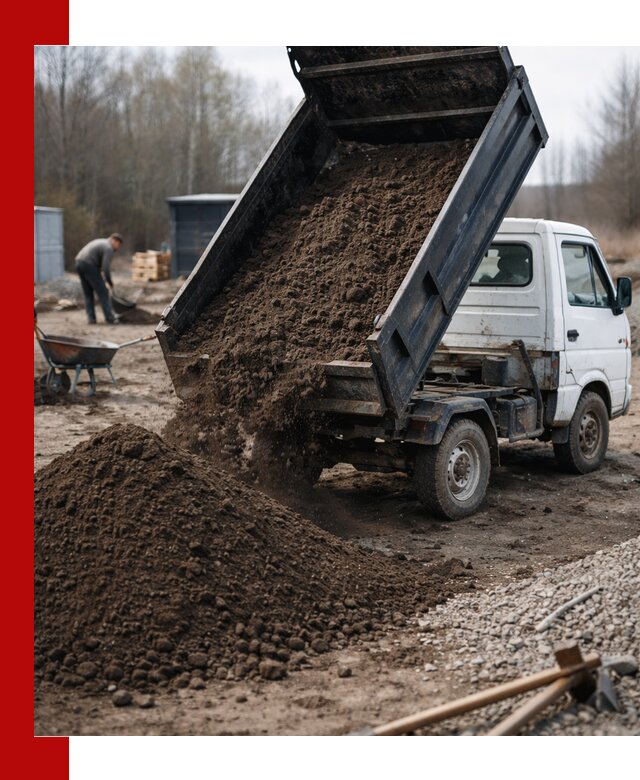 Аренда минисамосвала в Дзержинском для доставки сыпучих материалов