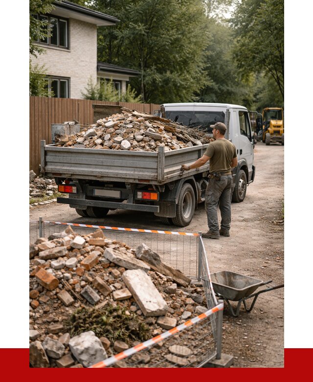 Вывоз строительного мусора с погрузкой в Дзержинском от 7676 р | ПРОНЕРУДДзж