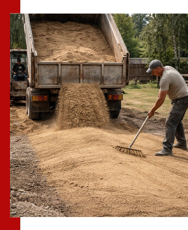 Отсыпка участка песком в Дзержинском быстро и качественно