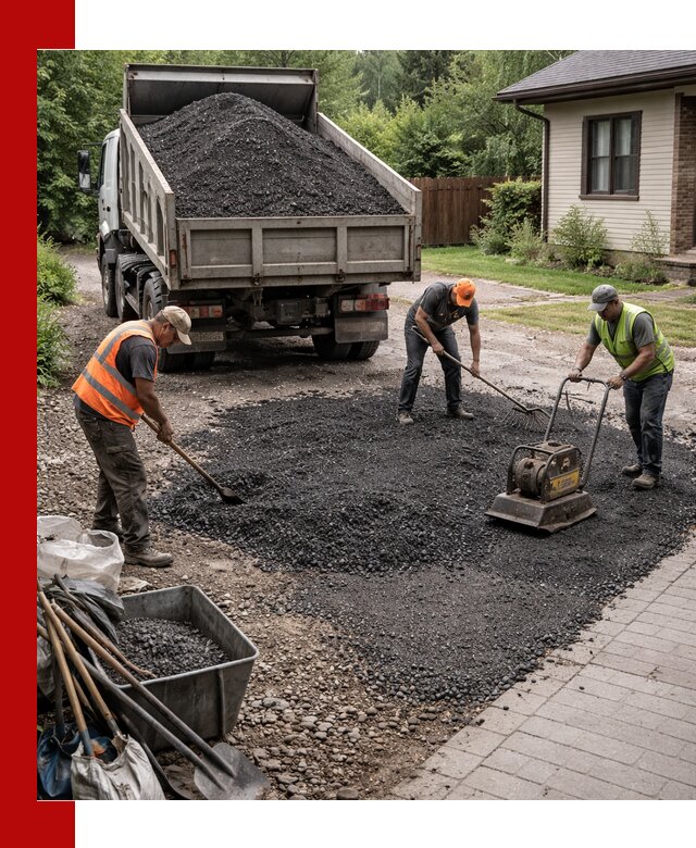 Асфальтовая крошка для двора с доставкой в Дзержинском